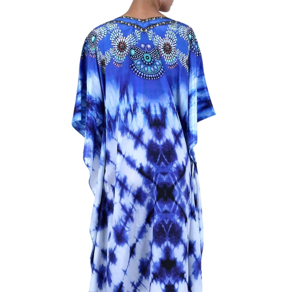 Tie Dye Kaftan-Designer Kaftan for Sale Caftans - Picture 2 of 4